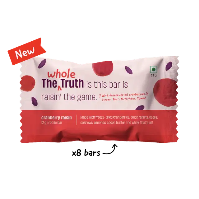 Cranberry Raisin Protein Bars - Box of 8