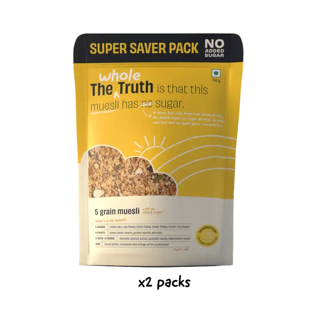 No Added Sugar 5 Grain Muesli - Super Saver Pack of 1.5kg