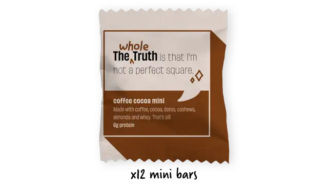 Coffee Cocoa Mini Protein Bars - Box of 12